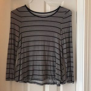 Justice long sleeve striped top